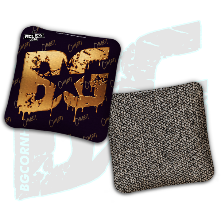 2026 BG Multiple Bag Models "Black Liquid Gold" - ACL Pro Stamped Cornhole Bags - SET OF 4 BAGS