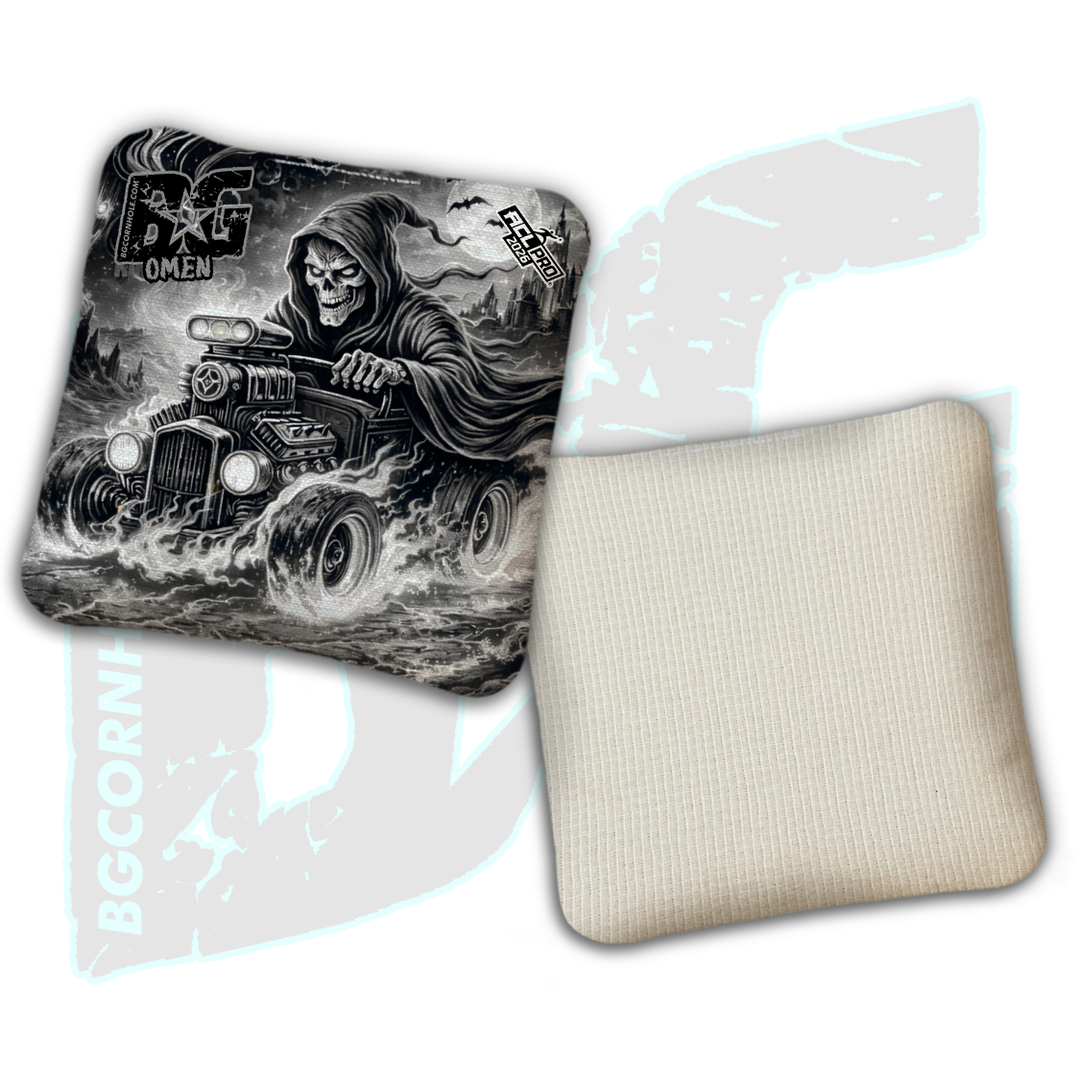 2026 BG Multiple Bag Models "Reaper's Ride" - ACL Pro Stamped Cornhole Bags - SET OF 4 BAGS