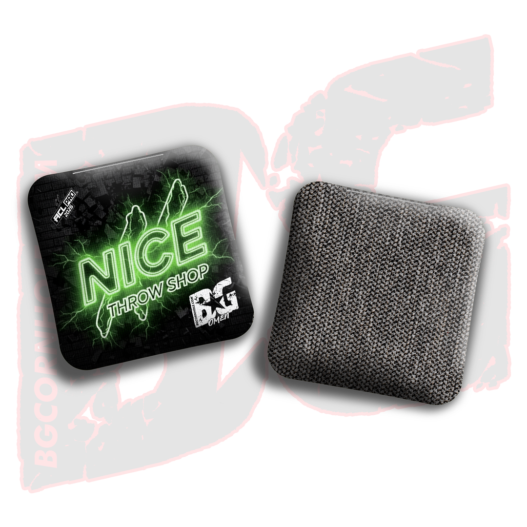 2026 BG Multiple Bag Models"Nice Throw Shop" Collab - ACL Pro Stamped Cornhole Bags - SET OF 4 BAGS