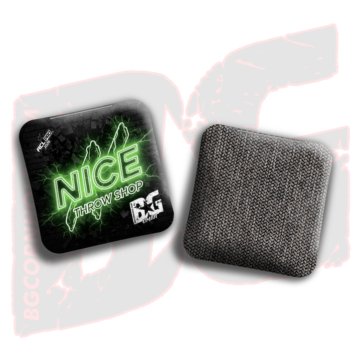 2026 BG Multiple Bag Models"Nice Throw Shop" Collab - ACL Pro Stamped Cornhole Bags - SET OF 4 BAGS