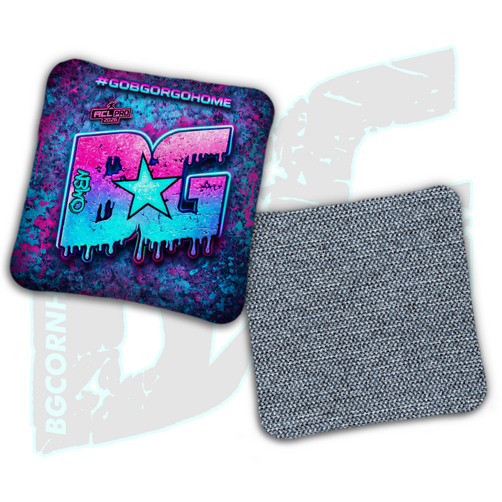 2026 BG Multiple Bag Models "Iron Star" - ACL Pro Stamped Cornhole Bags - SET OF 4 BAGS