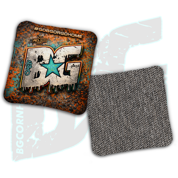 2026 BG Multiple Bag Models "Iron Star" - ACL Pro Stamped Cornhole Bags - SET OF 4 BAGS