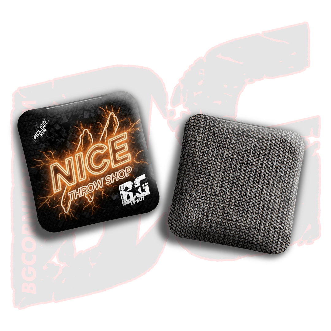 2026 BG Multiple Bag Models"Nice Throw Shop" Collab - ACL Pro Stamped Cornhole Bags - SET OF 4 BAGS