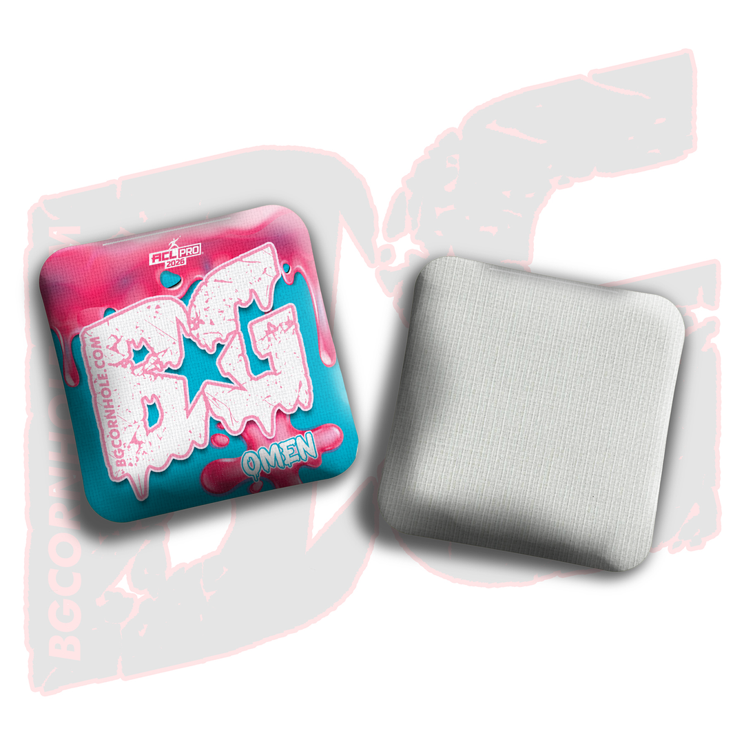 2026 BG Omen "Drip" - ACL Pro Stamped Cornhole Bags - SET OF 4 BAGS