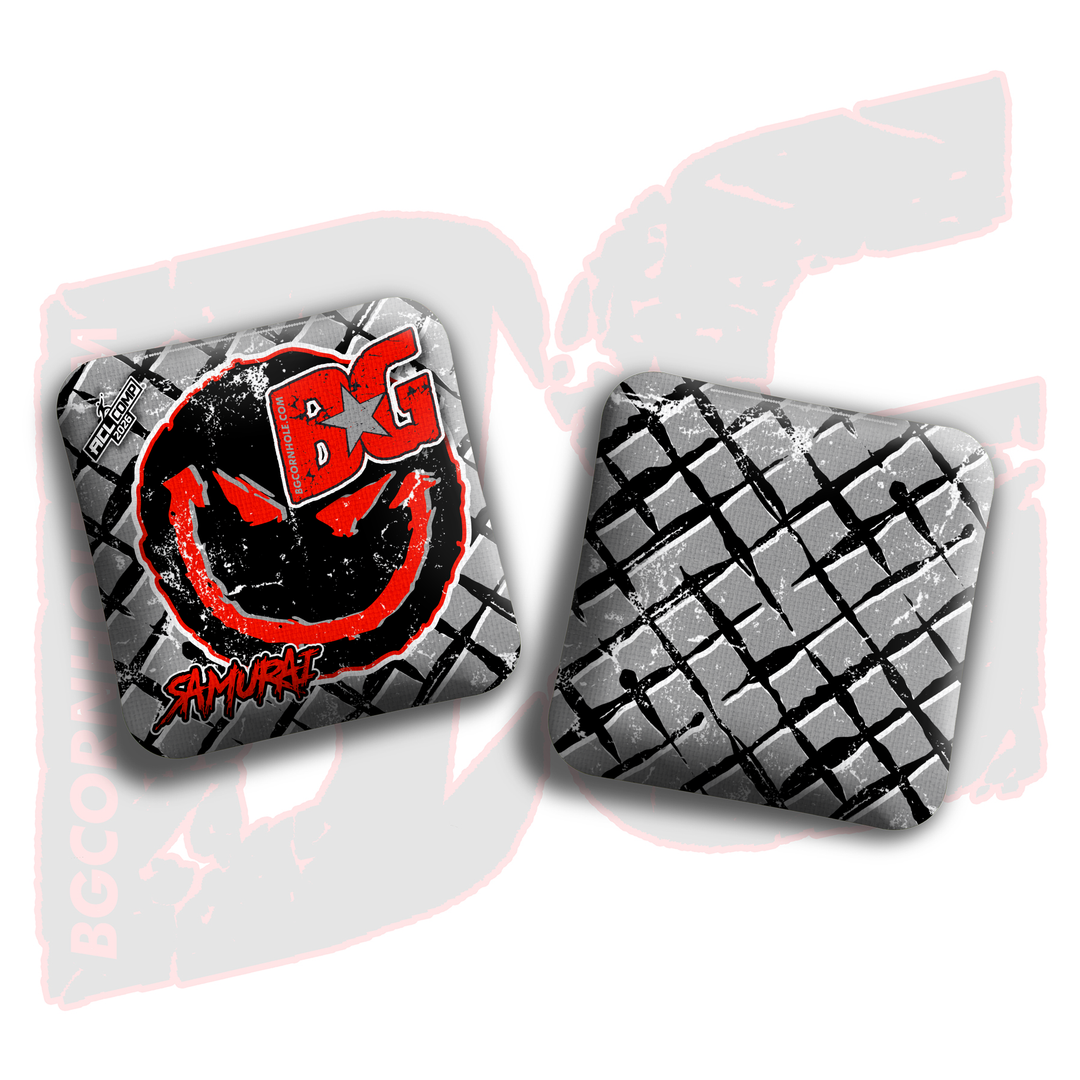 2026 BG Multiple Bag Models - "Evil Grin" - ACL Comp Stamped Cornhole Bags - SET OF 4 BAGS