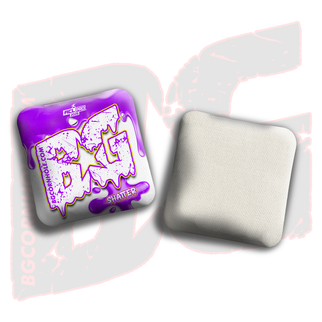 2026 BG Shatter "Drip" - ACL Pro Stamped Cornhole Bags - SET OF 4 BAGS
