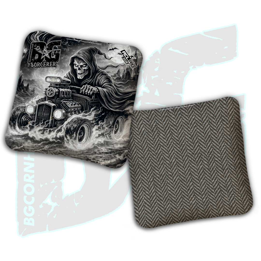 2026 BG Multiple Bag Models "Reaper's Ride" - ACL Pro Stamped Cornhole Bags - SET OF 4 BAGS