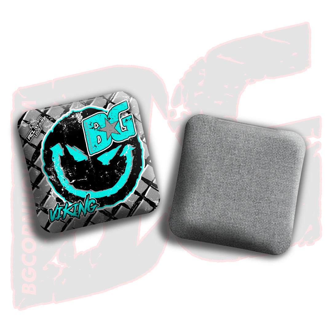 2026 BG Multiple Bag Models - "Evil Grin" - ACL Comp Stamped Cornhole Bags - SET OF 4 BAGS