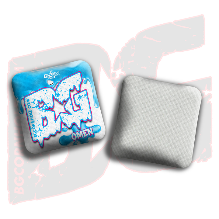 2026 BG Omen "Drip" - ACL Pro Stamped Cornhole Bags - SET OF 4 BAGS