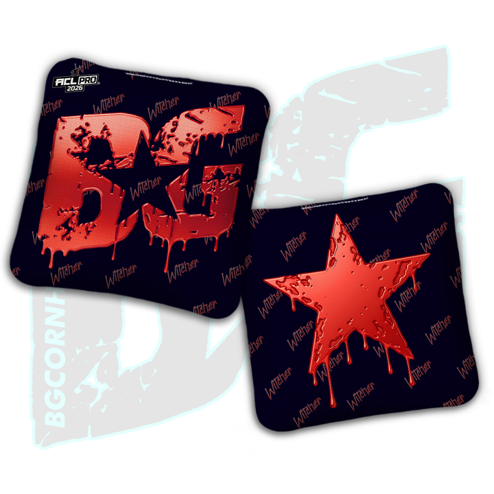 2026 BG Multiple Bag Models "Black Liquid Gold" - ACL Pro Stamped Cornhole Bags - SET OF 4 BAGS