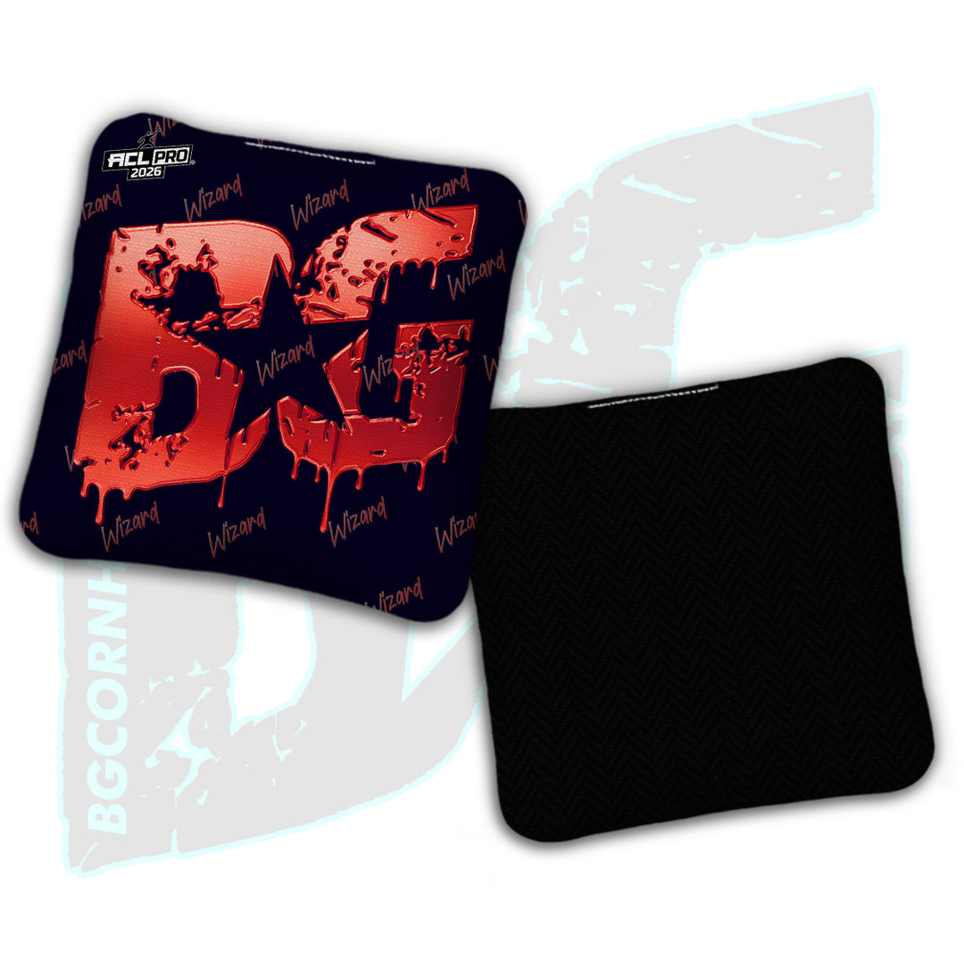 2026 BG Multiple Bag Models "Black Liquid Gold" - ACL Pro Stamped Cornhole Bags - SET OF 4 BAGS
