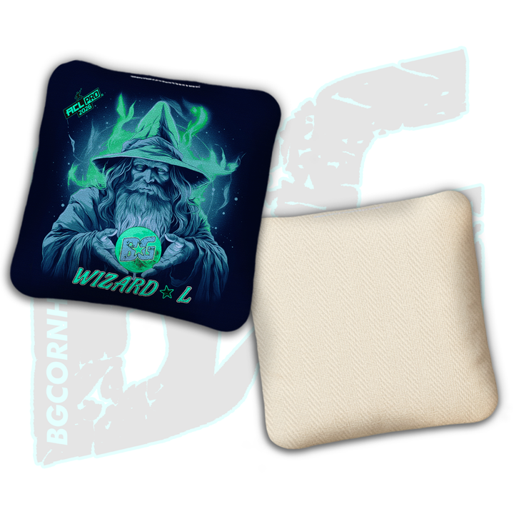 2026 BG Wizard L "Wizard Crystal" - ACL Pro Stamped Cornhole Bags - SET OF 4 BAGS