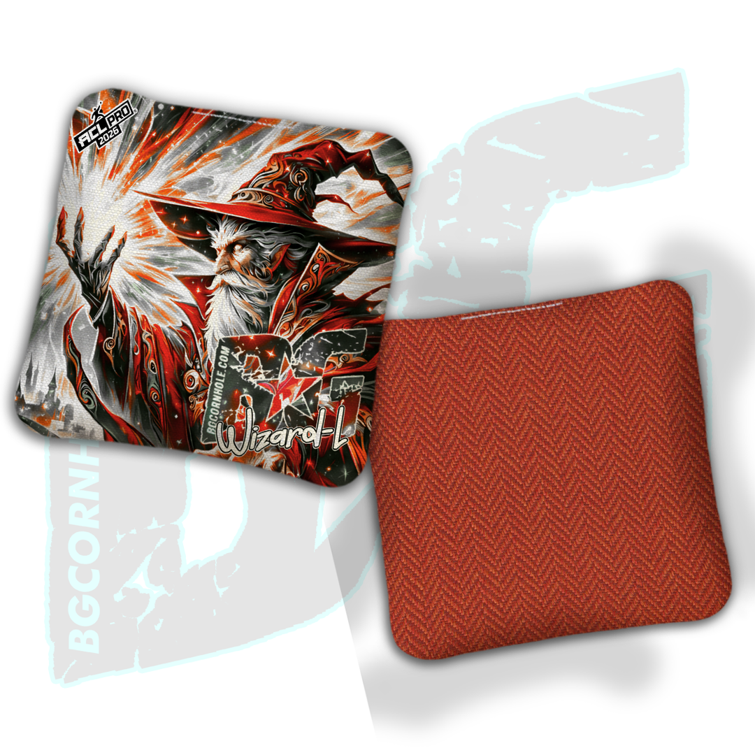 2026 BG Wizard L "Colorful Light Bender" - ACL Pro Stamped Cornhole Bags - SET OF 4 BAGS