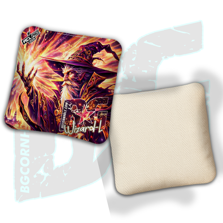 2026 BG Wizard L "Colorful Light Bender" - ACL Pro Stamped Cornhole Bags - SET OF 4 BAGS