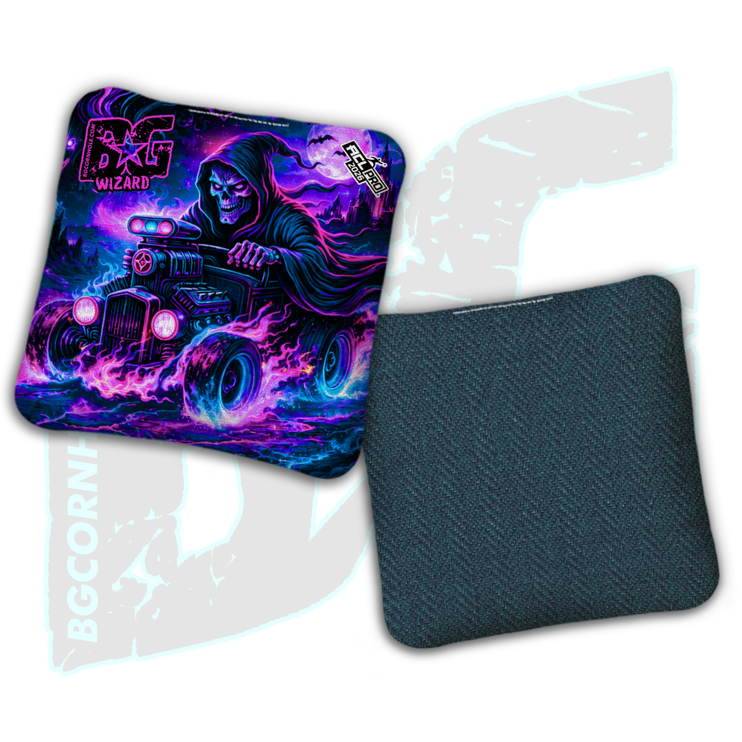 2026 BG Multiple Bag Models "Reaper's Ride" - ACL Pro Stamped Cornhole Bags - SET OF 4 BAGS