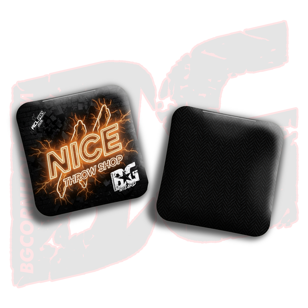 2026 BG Multiple Bag Models"Nice Throw Shop" Collab - ACL Pro Stamped Cornhole Bags - SET OF 4 BAGS