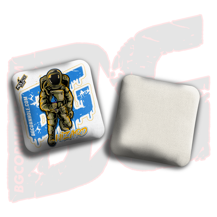 2026 BG Multiple Bag Models "White Ice Cream Astro" - ACL Pro Stamped Cornhole Bags - SET OF 4 BAGS